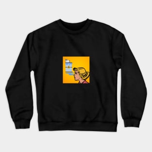 Chill Cat in a Radioactive Accident Crewneck Sweatshirt